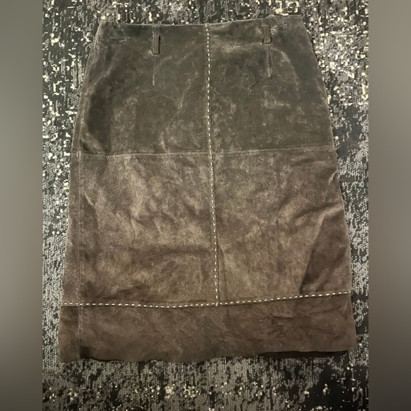 Madison Studio Dresses & Skirts - Madison Sudio brown leather skirt
